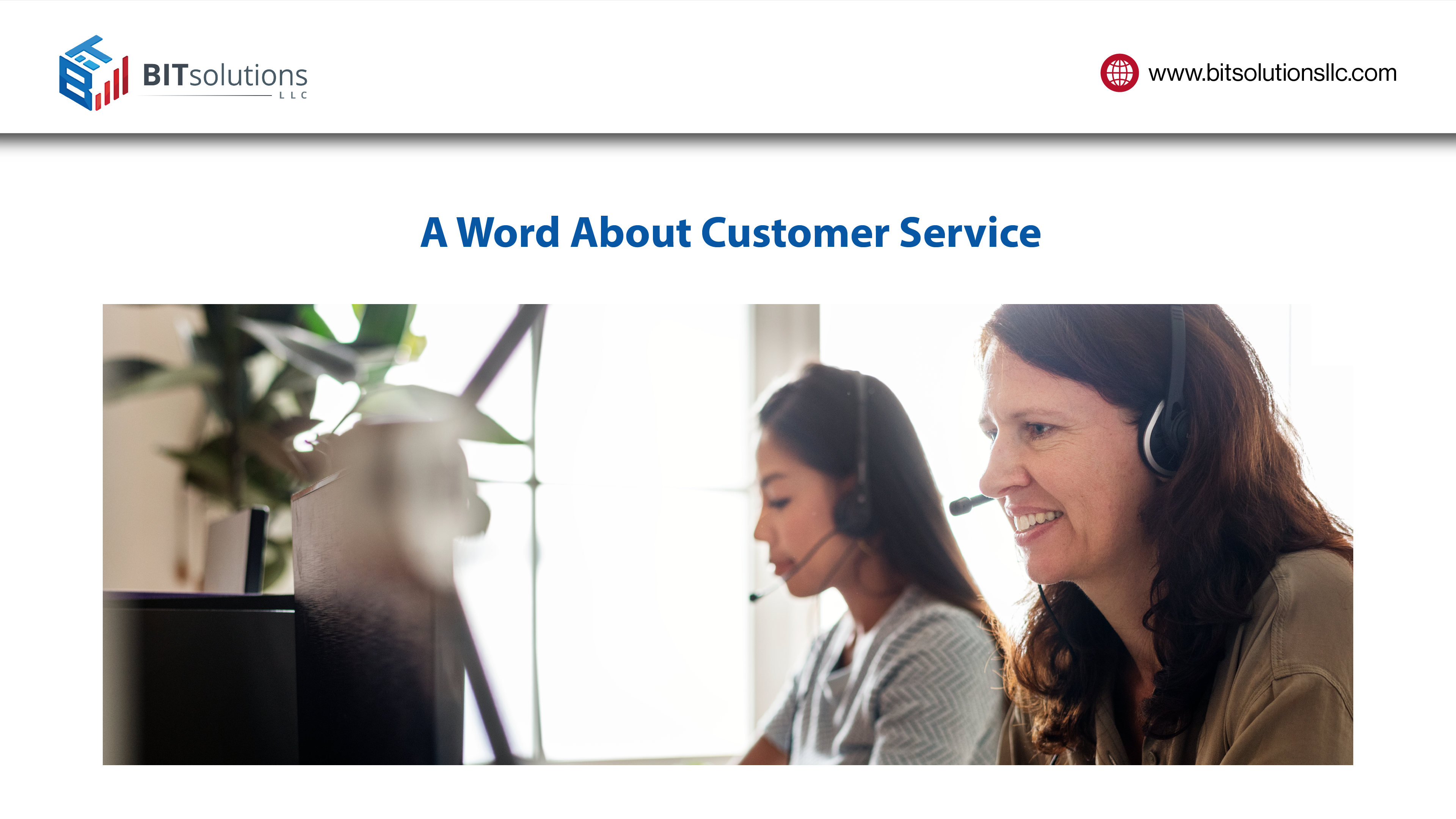 A Word About Customer Service