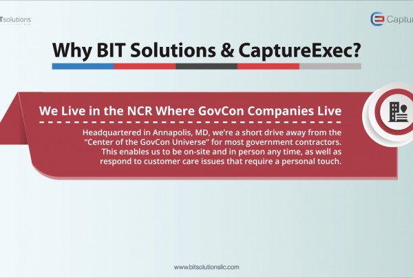 We Live in the NCR Where GovCon Companies Live
