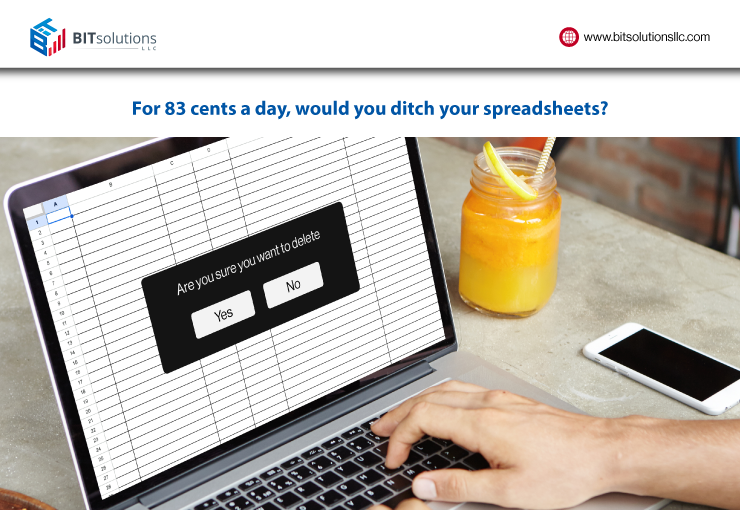 For 83 cents a day, would you ditch your spreadsheets?